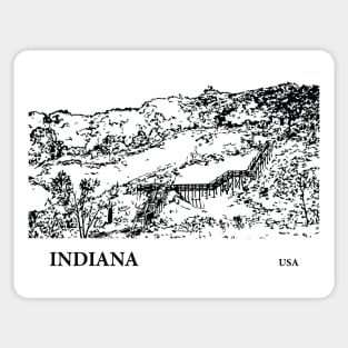 Indiana USA Sticker